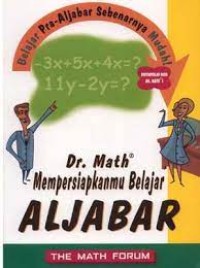 Dr. Math Mempersiapkan Belajar Aljabar